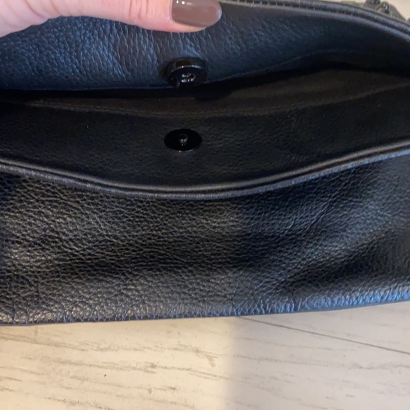 Romy gold black studded clutch - Picture 6 of 8